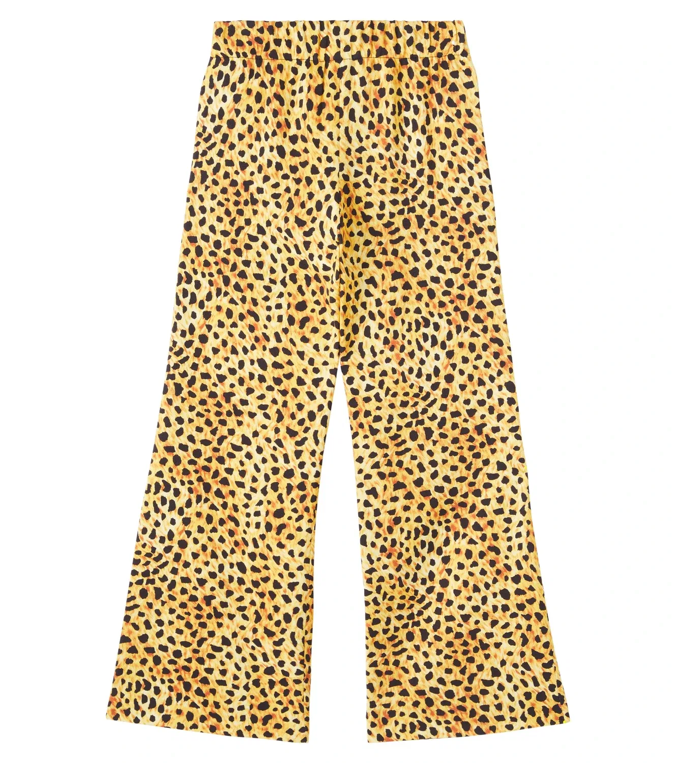Брюки с леопардовым принтом Versace Kids, золотой — фото 4