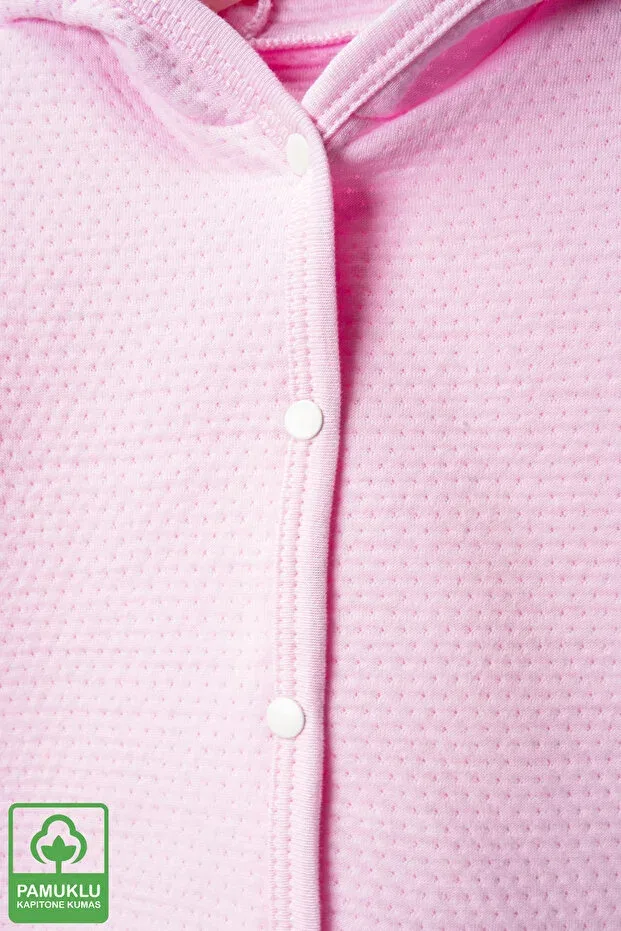 Детский кардиган для новорожденных с принтом Miniel, Pink — фото 2