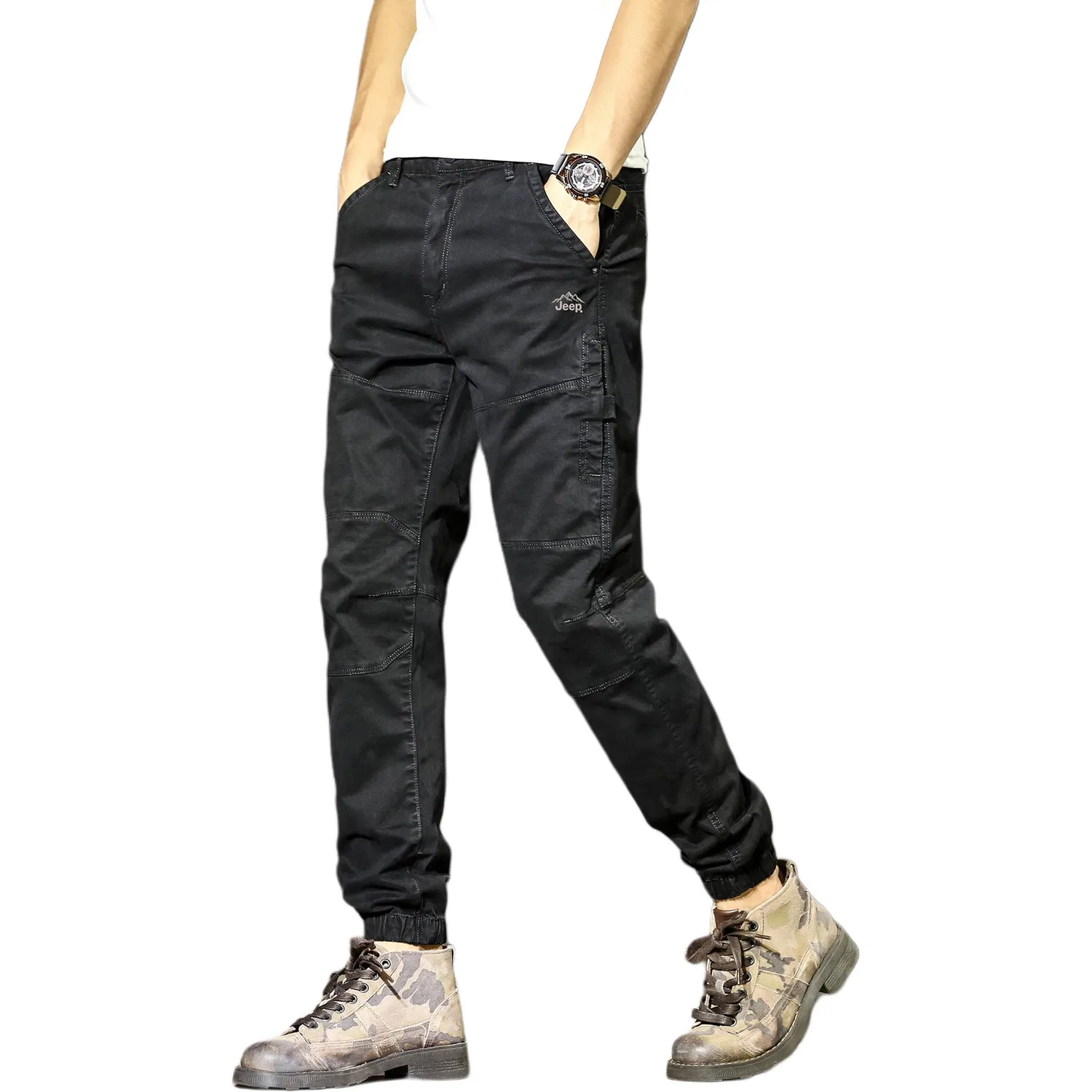 Детские карго-брюки с манжетами Jeep, Caramel — фото 3