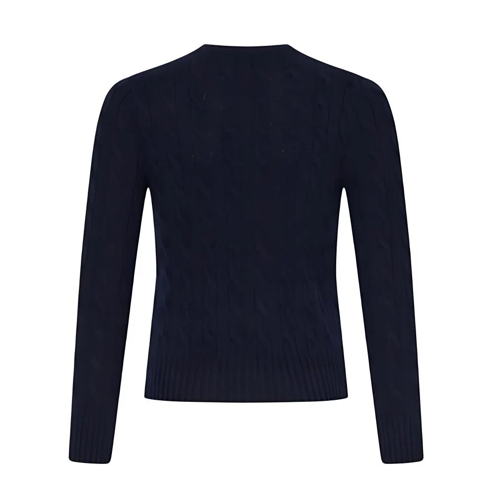 Женский свитер классический с длинным рукавом Marine Blue Polo Ralph Lauren, Marine Blue — фото 3