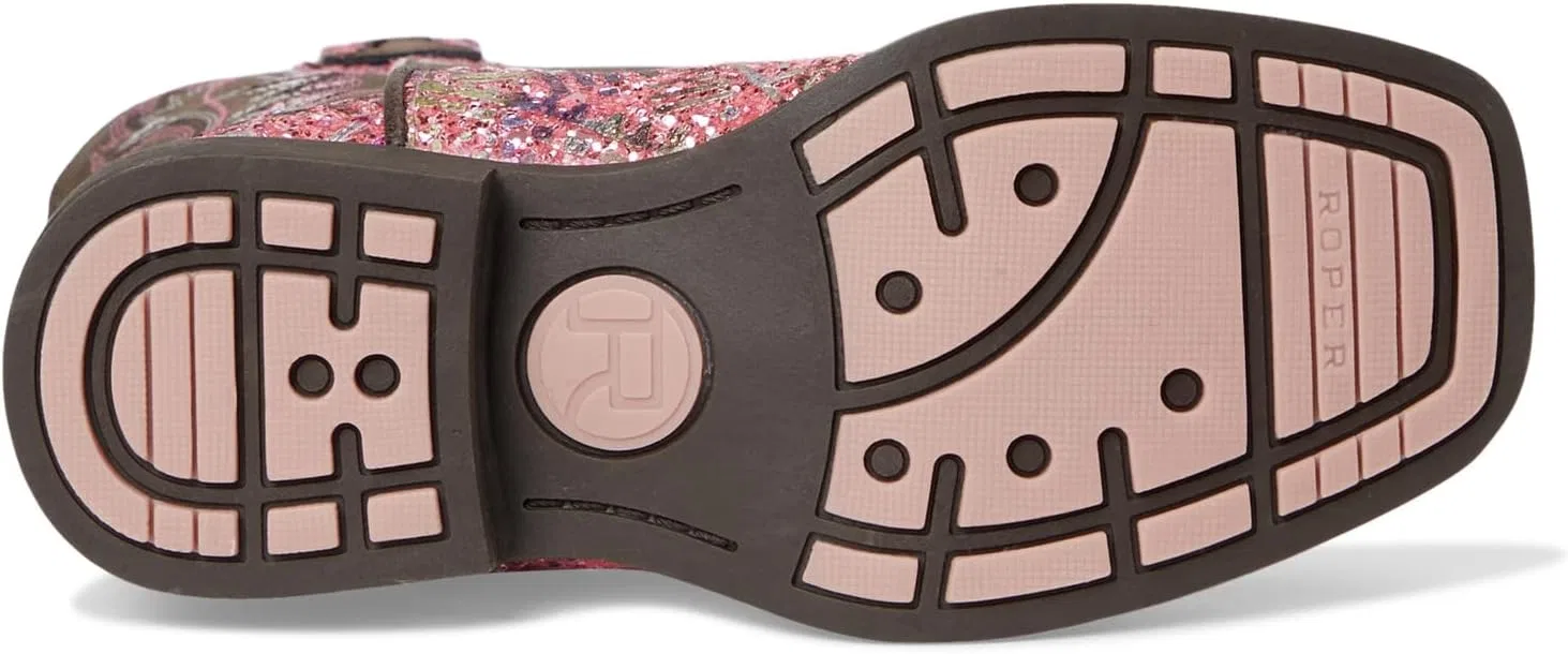 Детские ботинки для девочек с блестками Glitter Aztec Tin Haul, Pink — фото 4