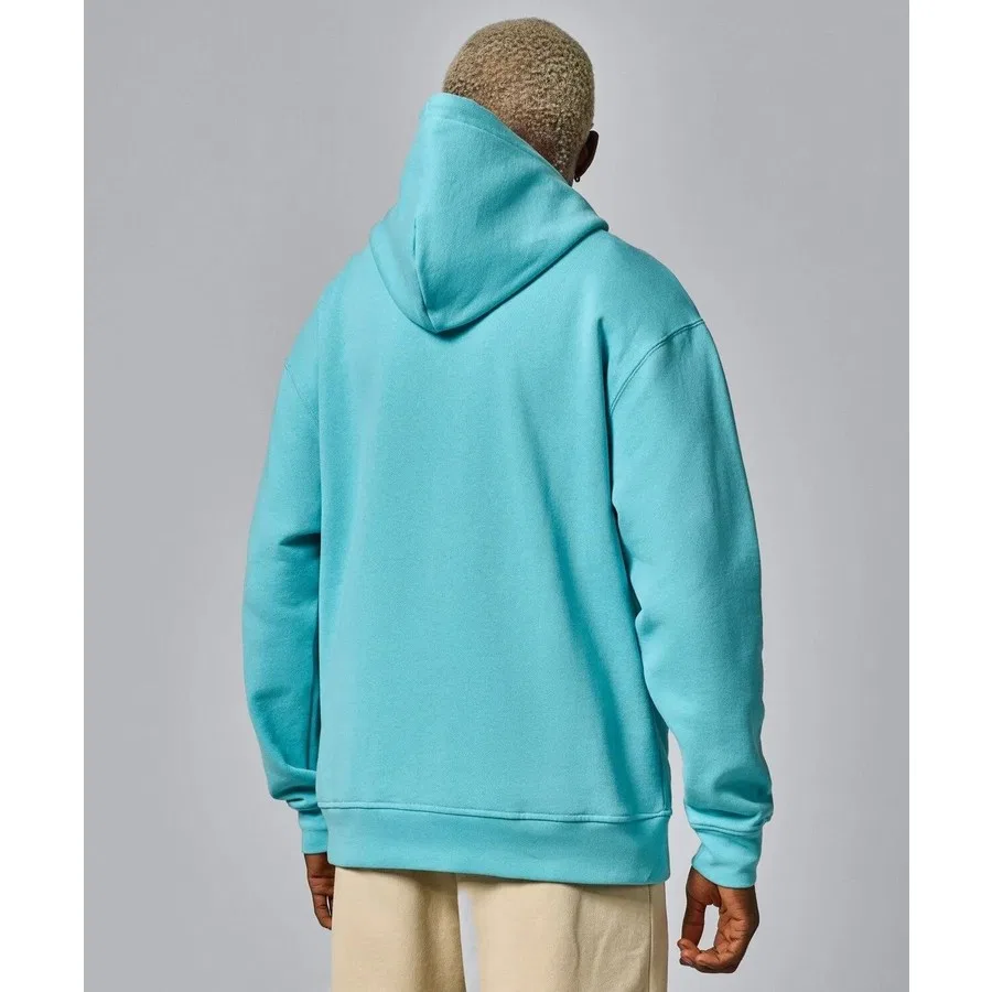 Мужской свитшот из флиса с капюшоном Jordan Fleece Pullover Nike, Бирюзовый — фото 2