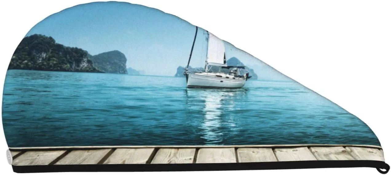 Шапочка для душа Xzeit, микрофибра, 64x26 см, Черный