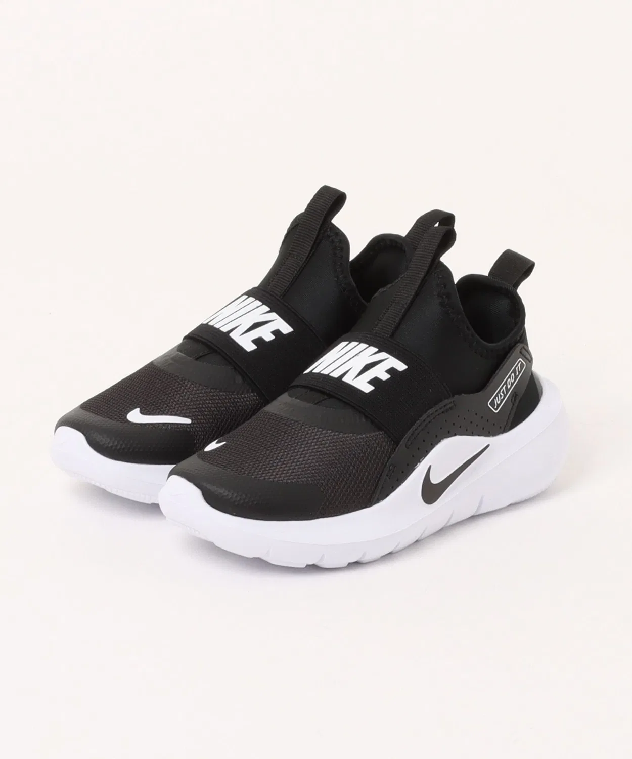 Детские кроссовки-слипоны легкие Flex Runner 4 PS NIKE, Black/White
