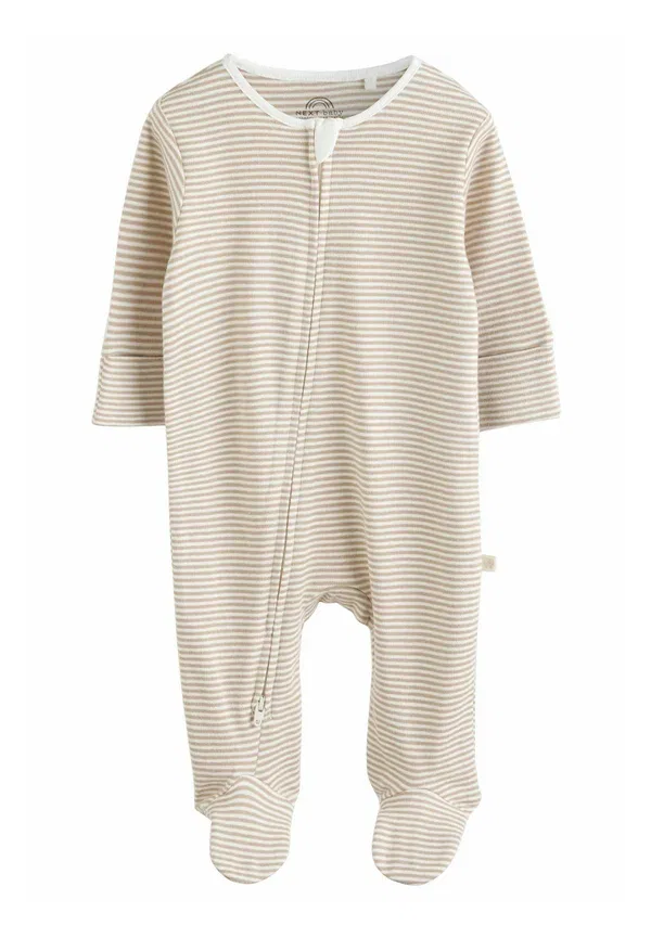 Комплект из 4 пижам с космическим принтом Regular fit-two way 4 pack - sleep suit Next Cream, кремовый — фото 4