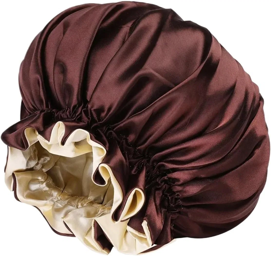 Шелковая шапочка для сна YILWPV, 1 шт, 300 г, Coffee