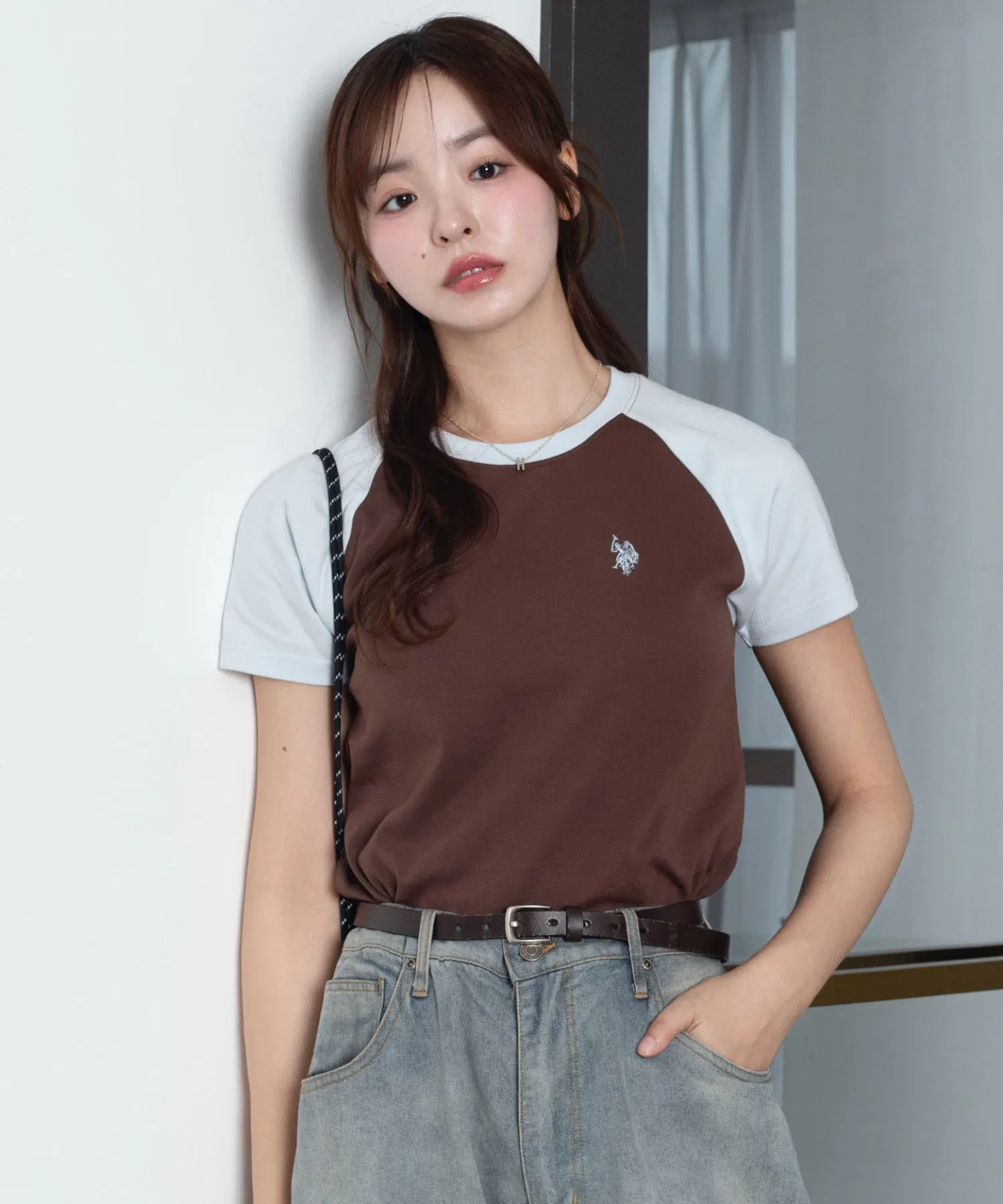 Женская футболка U.S. POLO ASSN. с коротким рукавом и вышивкой — фото 2