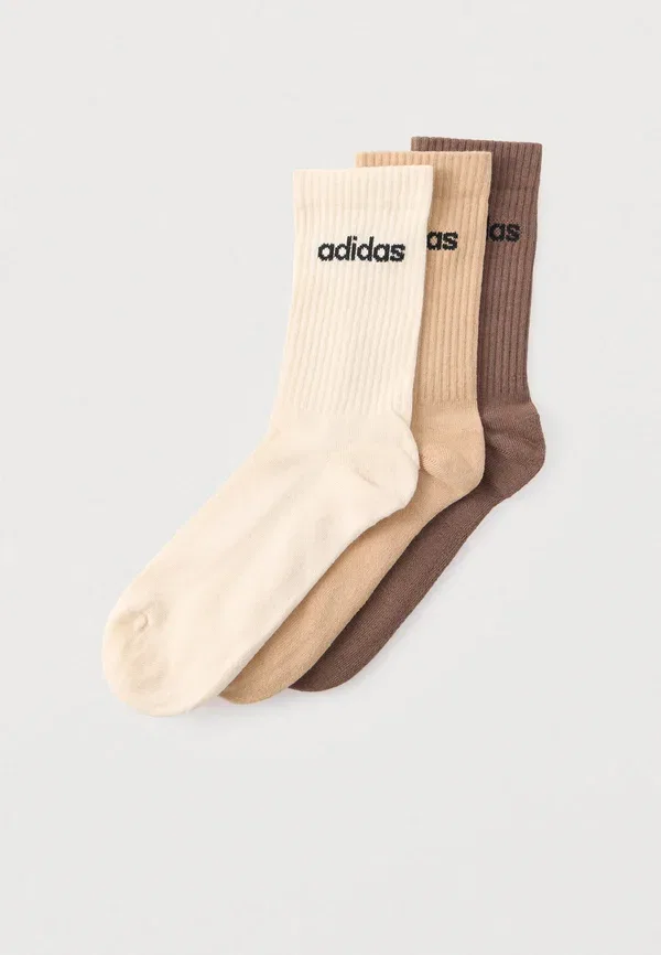 Носки линейные Adidas Performance, 3 пары, коричневый/магический бежевый/землистый