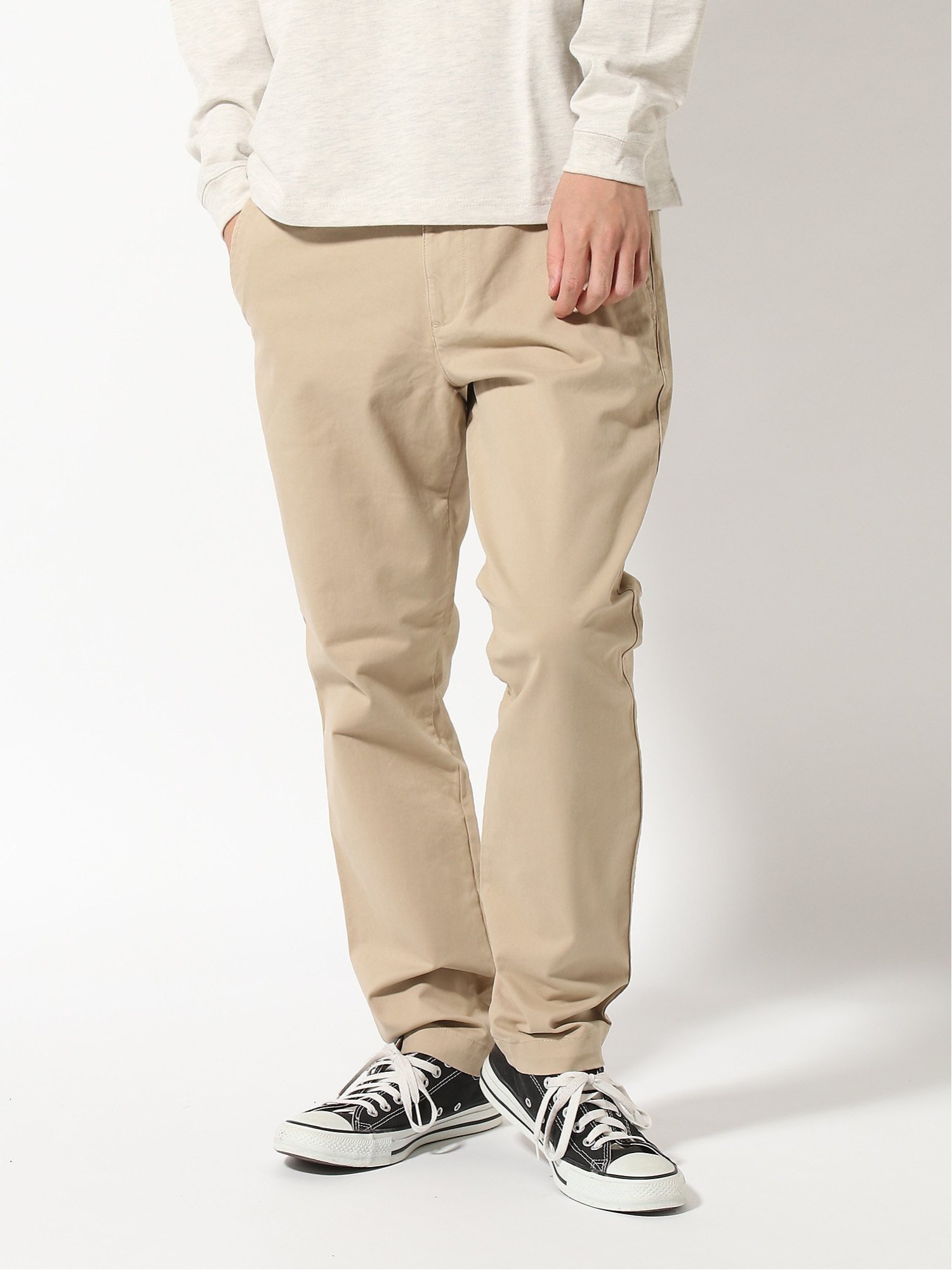 Брюки Gapflex Essential Khaki Skinny Fit Gap, ICONIC_KHAKI — фото 4