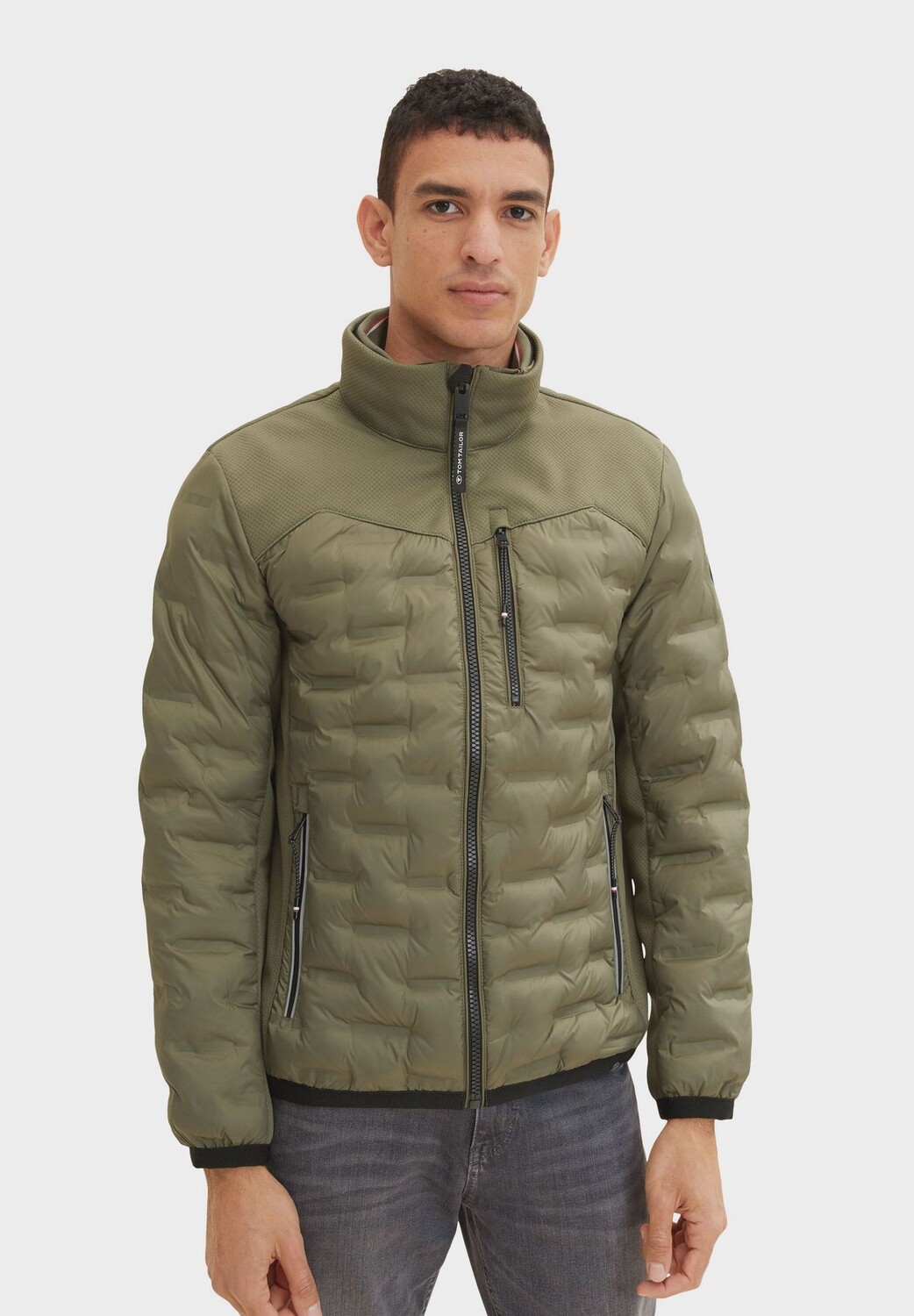 

Куртка, воротник стойка, мужская TOM TAILOR, цвет Dusty Olive