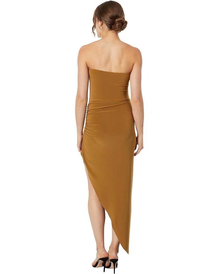

Платье Norma Kamali Strapless Side Drape Gown, цвет Woods