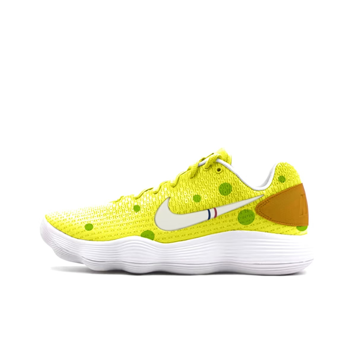 

Nike Гиперданк 2017 с амортизацией, противоскользящие, износостойкие низкие баскетбольные кроссовки мужские жёлтые, цвет Yellow