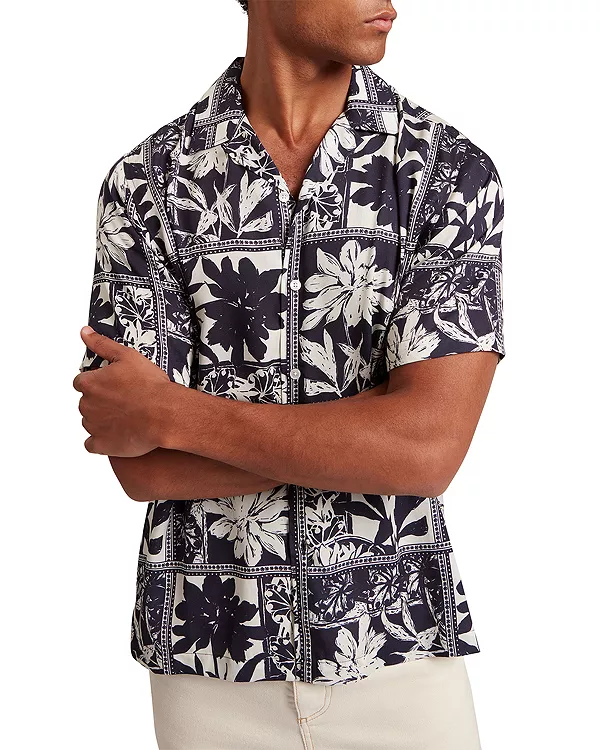 

Рубашка с принтом Radomie для кемпинга Ted Baker, синий