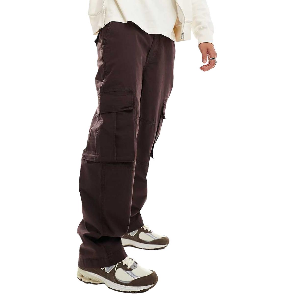 

Мешковатые брюки-карго мужские карманные хлопковые брюки-карго Cotton On, цвет dark chocolate ripstop