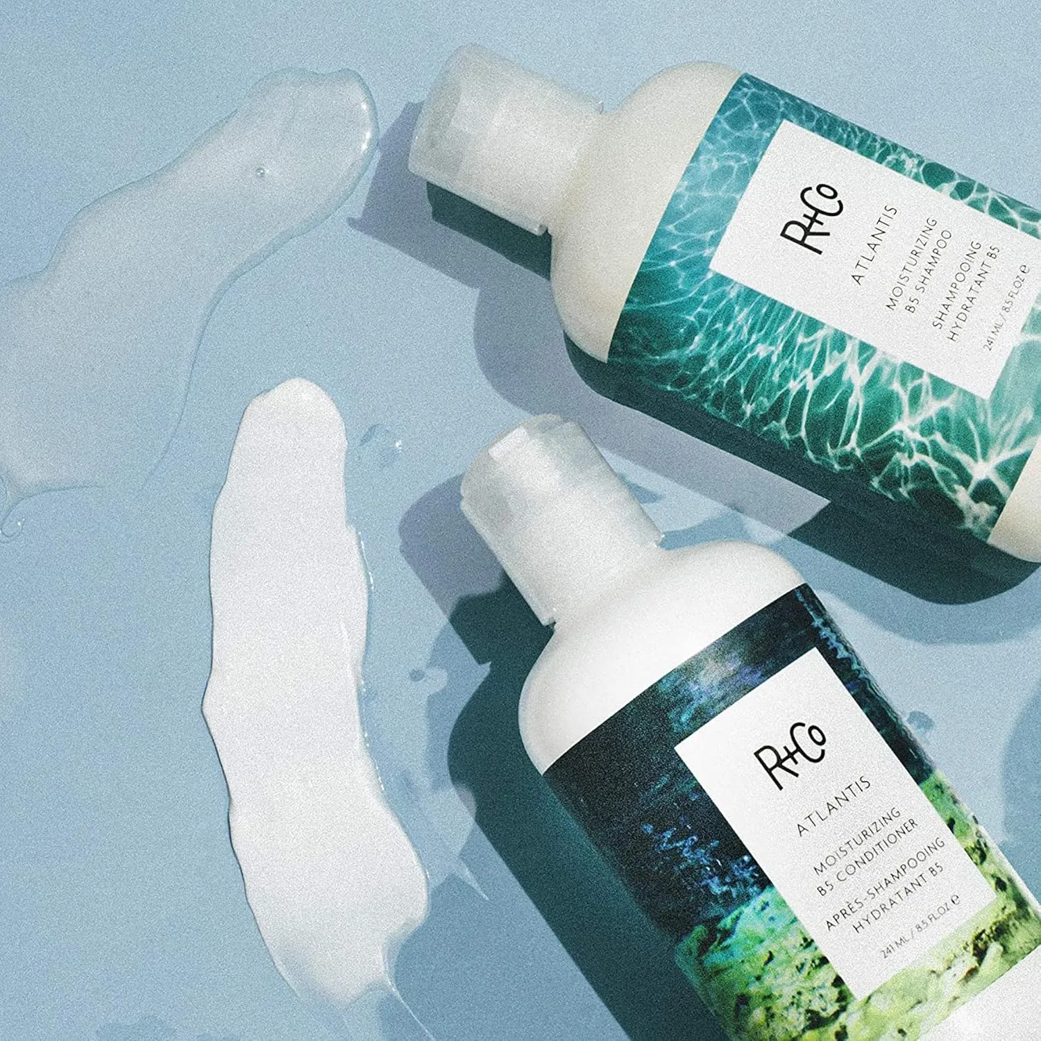 Набор шампунь и кондиционер r+co atlantis moisturizing b5 для глубокого увлажнения и восстановления сухих и поврежденных волос, 8,5 унций (2 шт) 251 мл (2 шт.) — фото 4