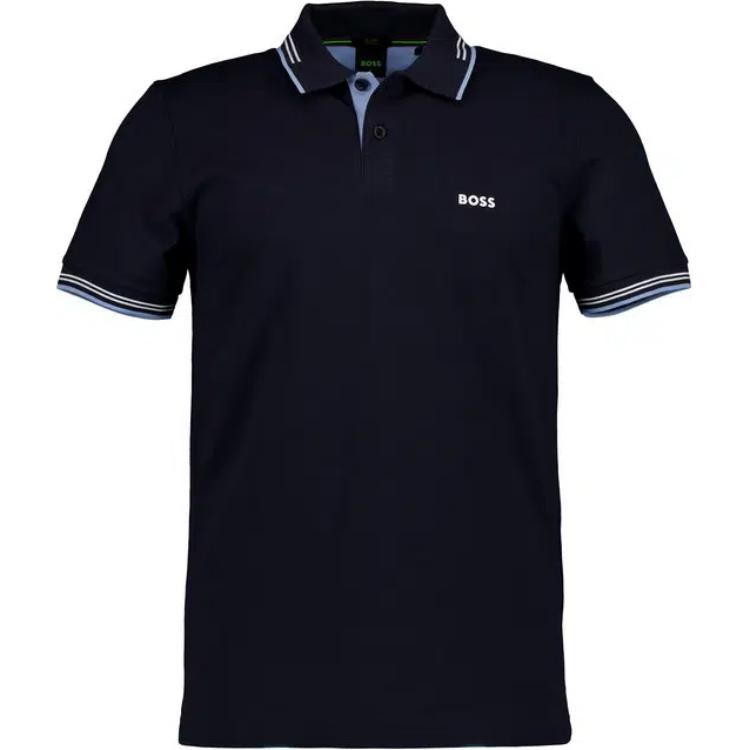 

HUGO BOSS Мужская поло темно-синяя