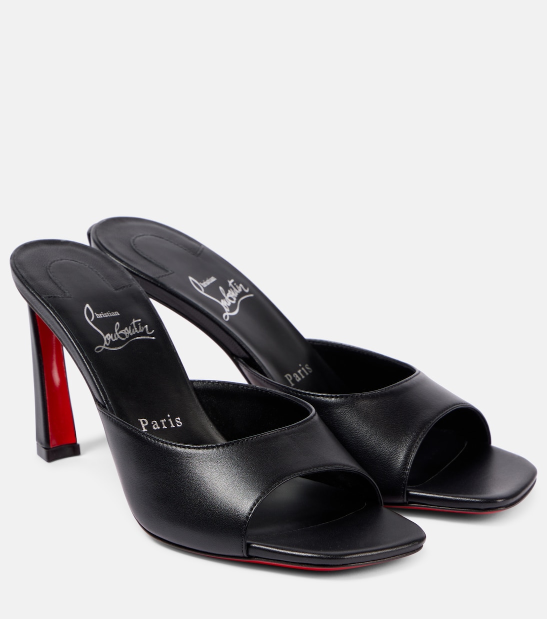 Кожаные мюли Condora 85 Christian Louboutin, черный