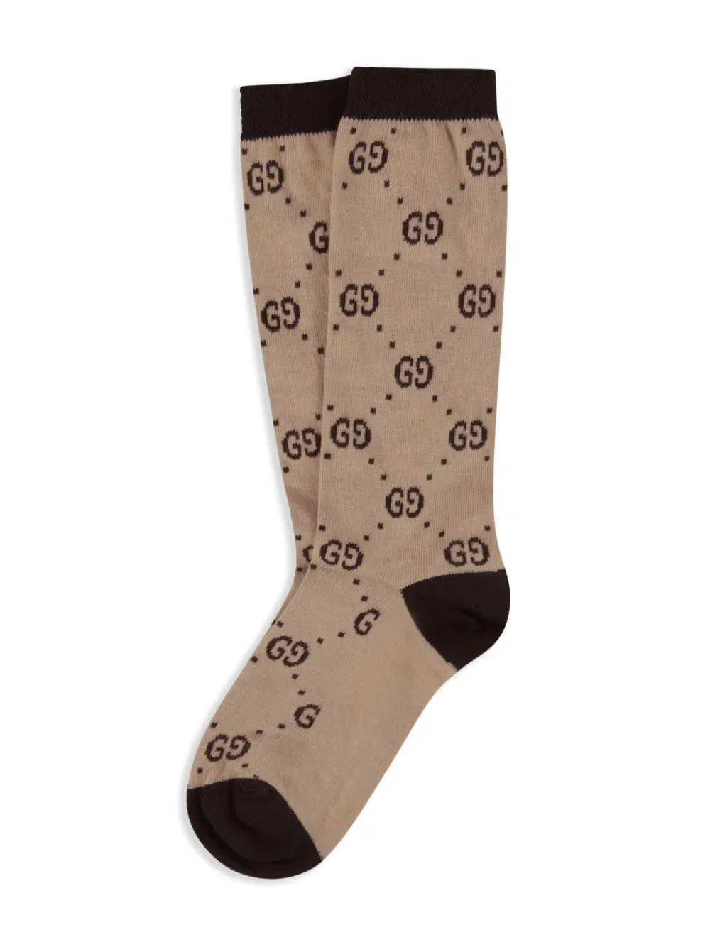 Носки до щиколотки GG Supreme Gucci Kids, нейтральный
