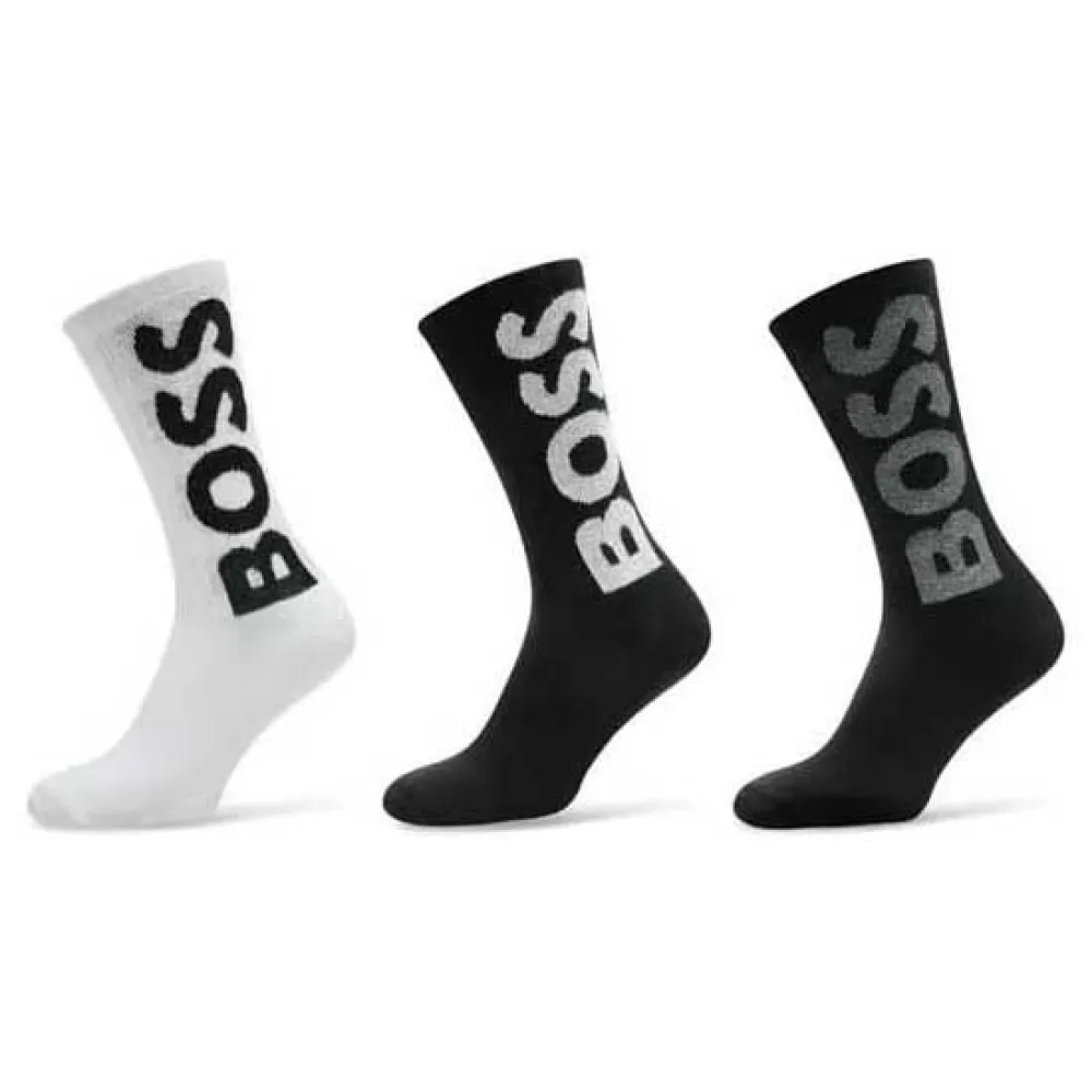 

Носки 3 шт BOSS Rib Logo 10263518, белый