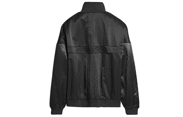 Куртка x alexander wang crossover logo printing colorblock half zipper casual sports jacket black Adidas, черный — фото 2