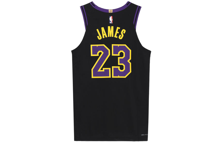 Джерси Nike Dri-FIT ADV Lebron James Los Angeles Lakers 2023/24 City Edition NBA Authentic Jersey 'Black', черный — фото 2