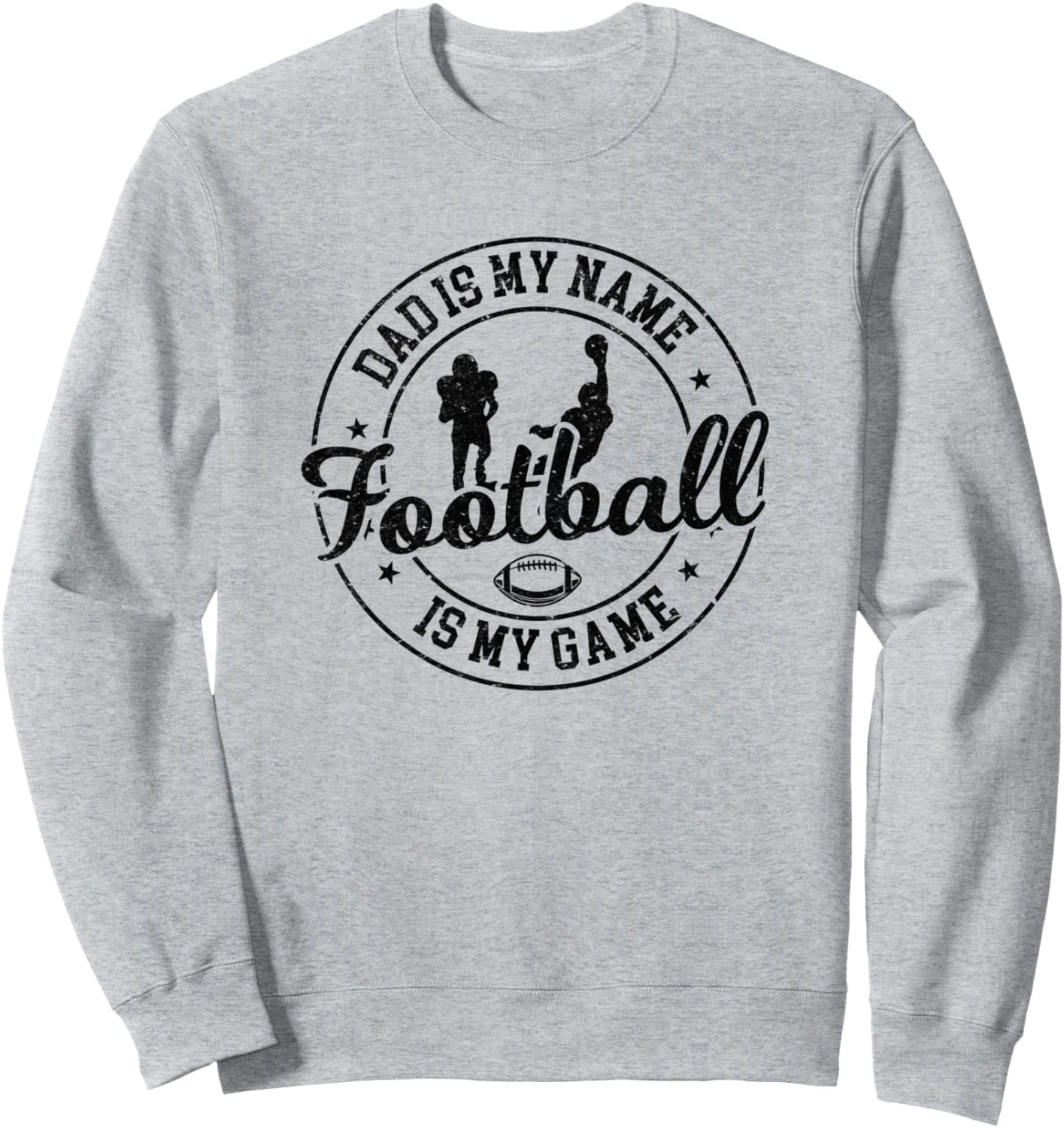 

Футбольный папа - меня зовут папа, и футбол - моя игра. Толстовка American Football Daddy, серый