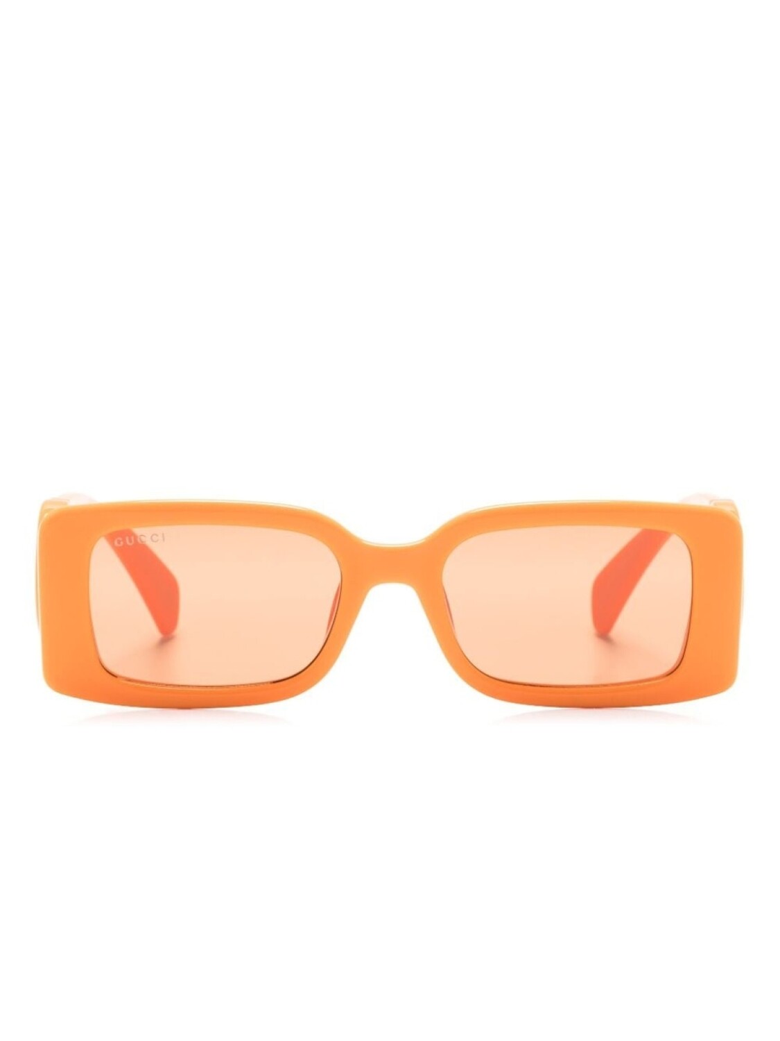 

Gucci Eyewear солнцезащитные очки с логотипом Interlocking G, оранжевый