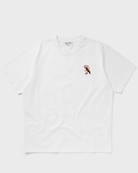 

Футболка Jw Anderson Puffin Embroidery T-Shirt, белый