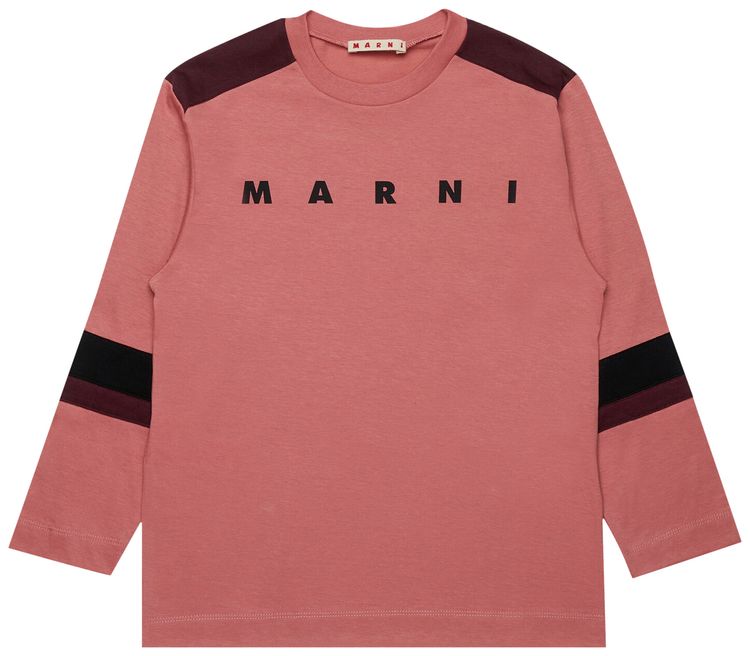 

Детская футболка с длинными рукавами Marni, светло-красная, Красный, Детская футболка с длинными рукавами Marni, светло-красная