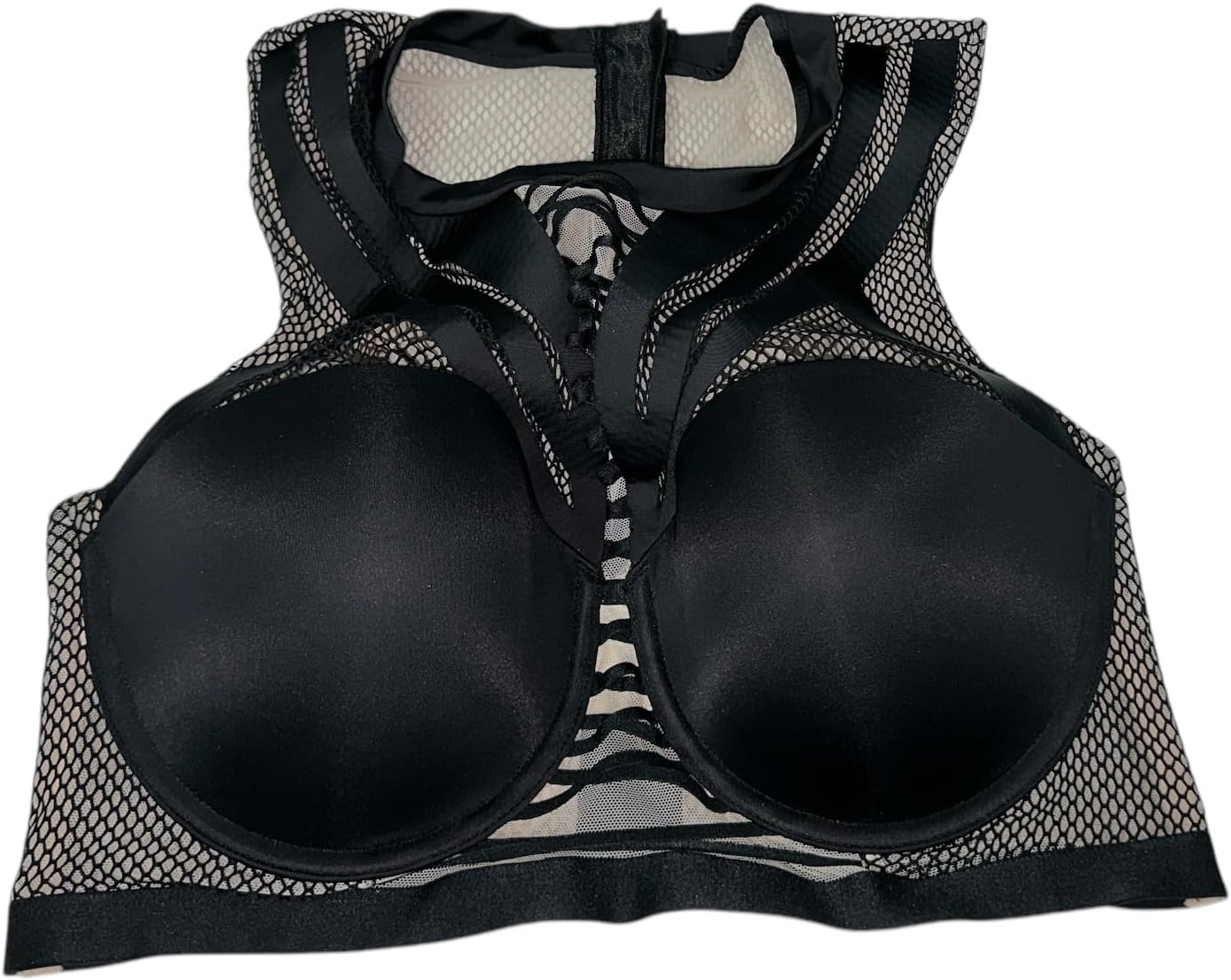 

Бюстгальтер-сетка Victoria's Secret Limited Edition с высоким воротом и бретельками, цвет черный, новый, Black