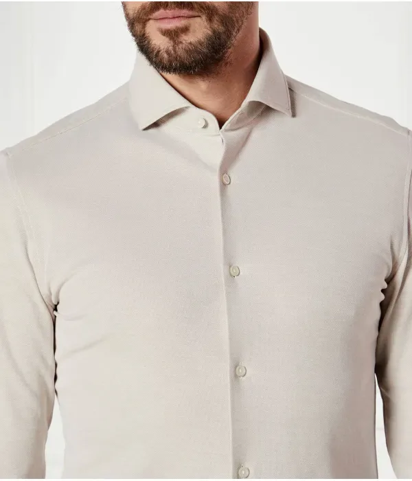 Футболка P-HANK-spread-243 slim fit Boss, бежевый — фото 4