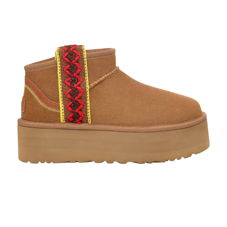 Кроссовки UGG Wmns Classic Ultra Mini Platform, коричневый