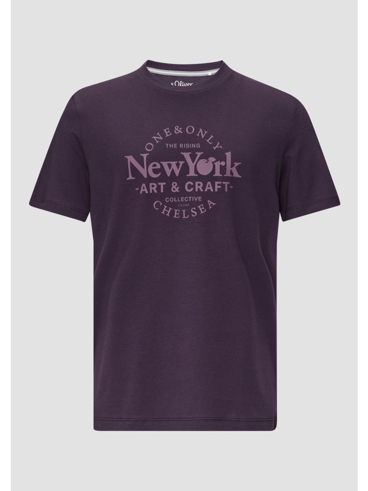 

s.Oliver Футболка цвета 48D3_баклажан, Фиолетовый, s.Oliver Футболка цвета 48D3_баклажан