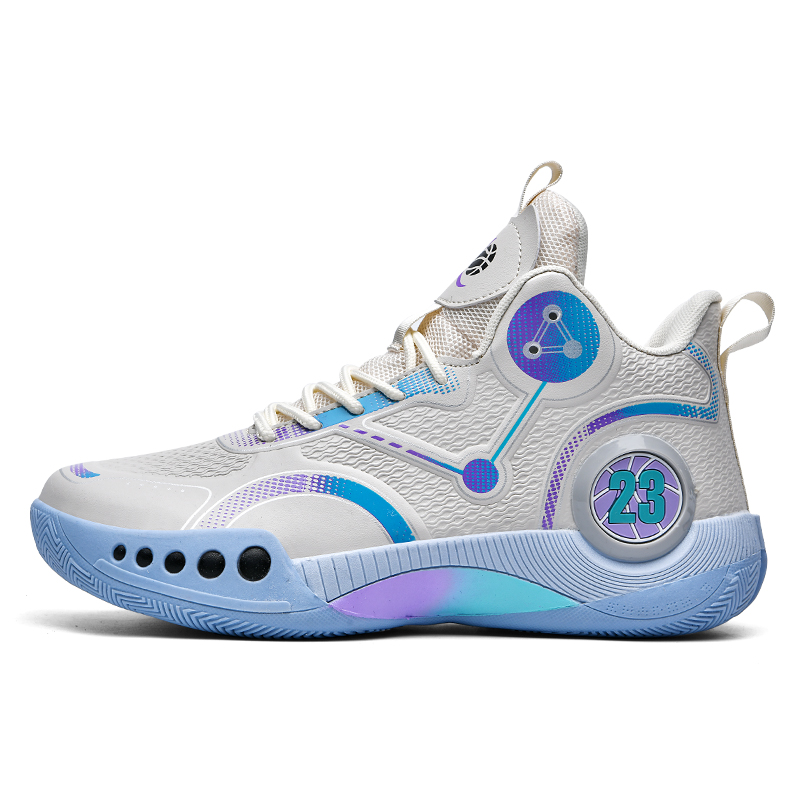 

Баскетбольные кроссовки для детей и подростков, износостойкие, с отскоком, быстросохнущие, со средним верхом Cotton Gene, бежевый