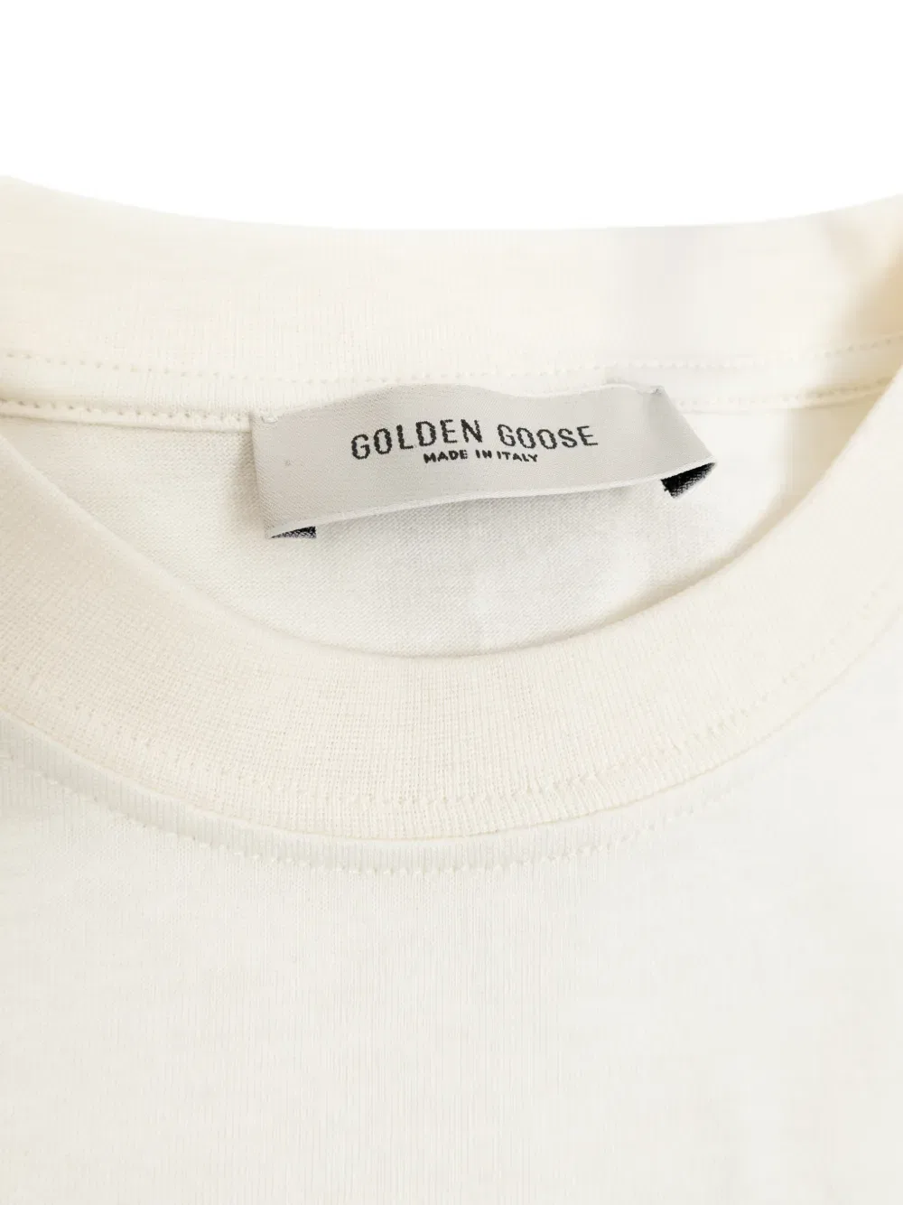Футболка с логотипом, украшенным стразами Golden Goose Kids, нейтральный — фото 3