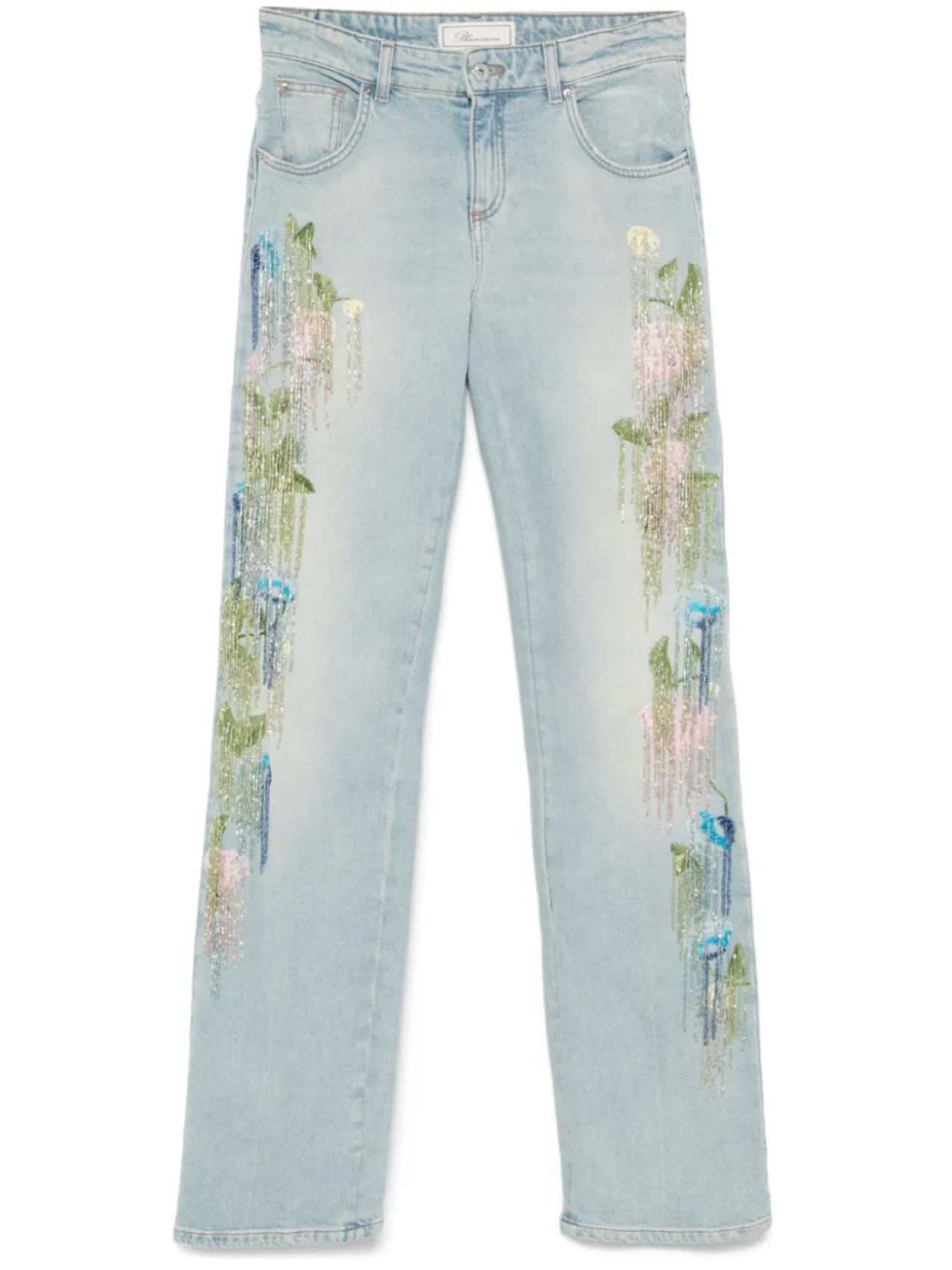 

Blumarine джинсы с кисточками, синий