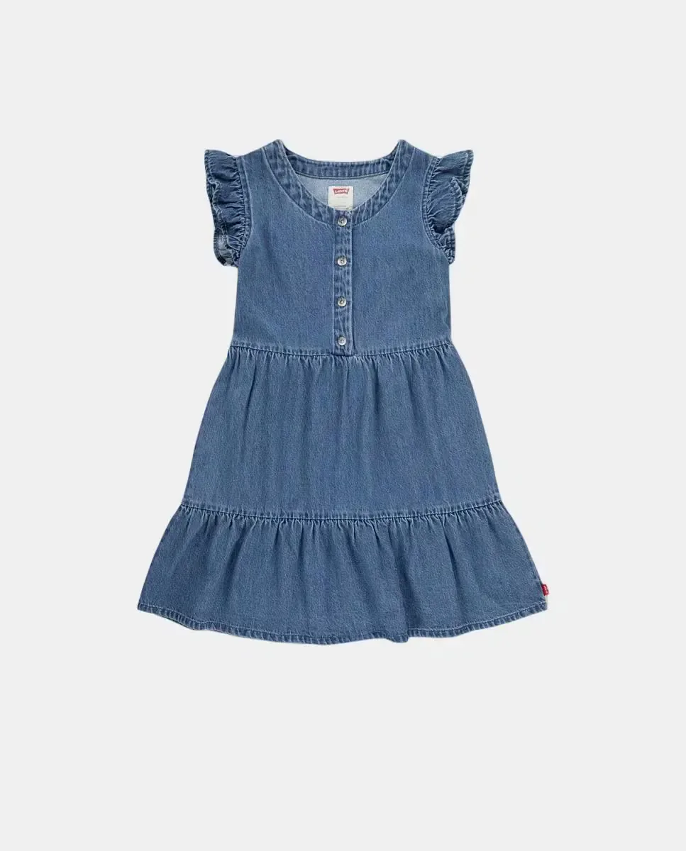 Платье с волнистыми рукавами от Levi's, синий