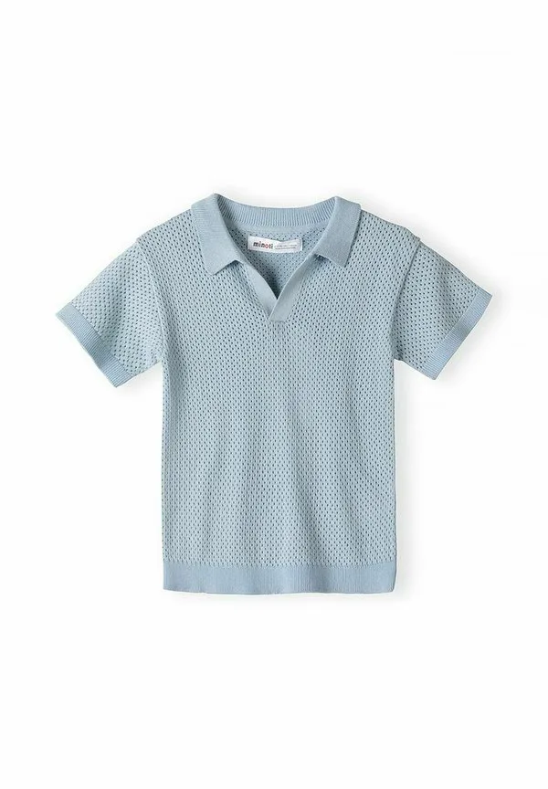 Спортивные штаны с коротким рукавом и воротником Minoti, Light Blue — фото 3