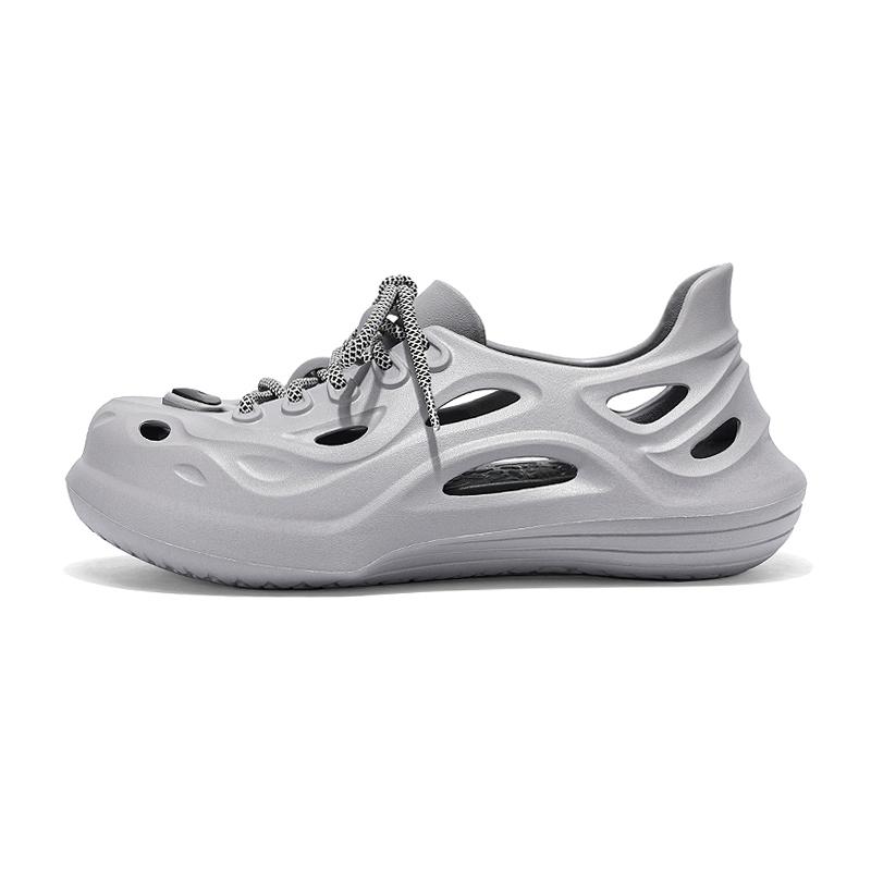 

Спортивные сандалии на шнуровке, для кемпинга и активного отдыха, пляжная обувь для водных видов спорта, мужские клоги OUBT, серый черный