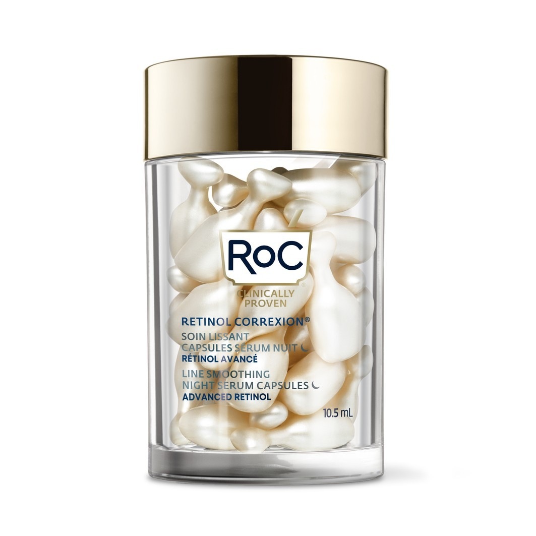 Сыворотка RoC — Для лица retinol correxion line smoothing night 30 capsules , количество — фото 2