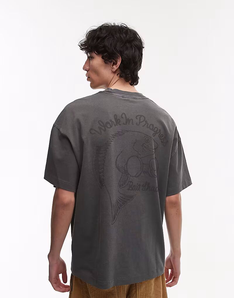 

Футболка Carhartt WIP Bait Shack с принтом в виде байки, цвет: черный