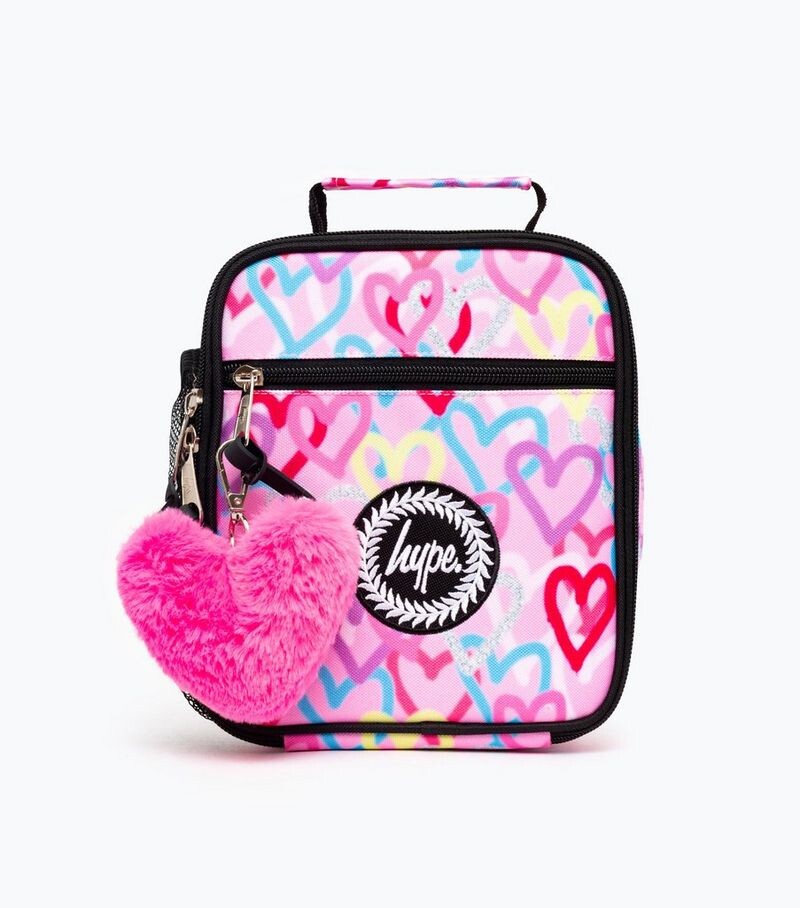 

Ланч-бокс HYPE Pink Graffiti Heart HYPE, пастельно-розовый