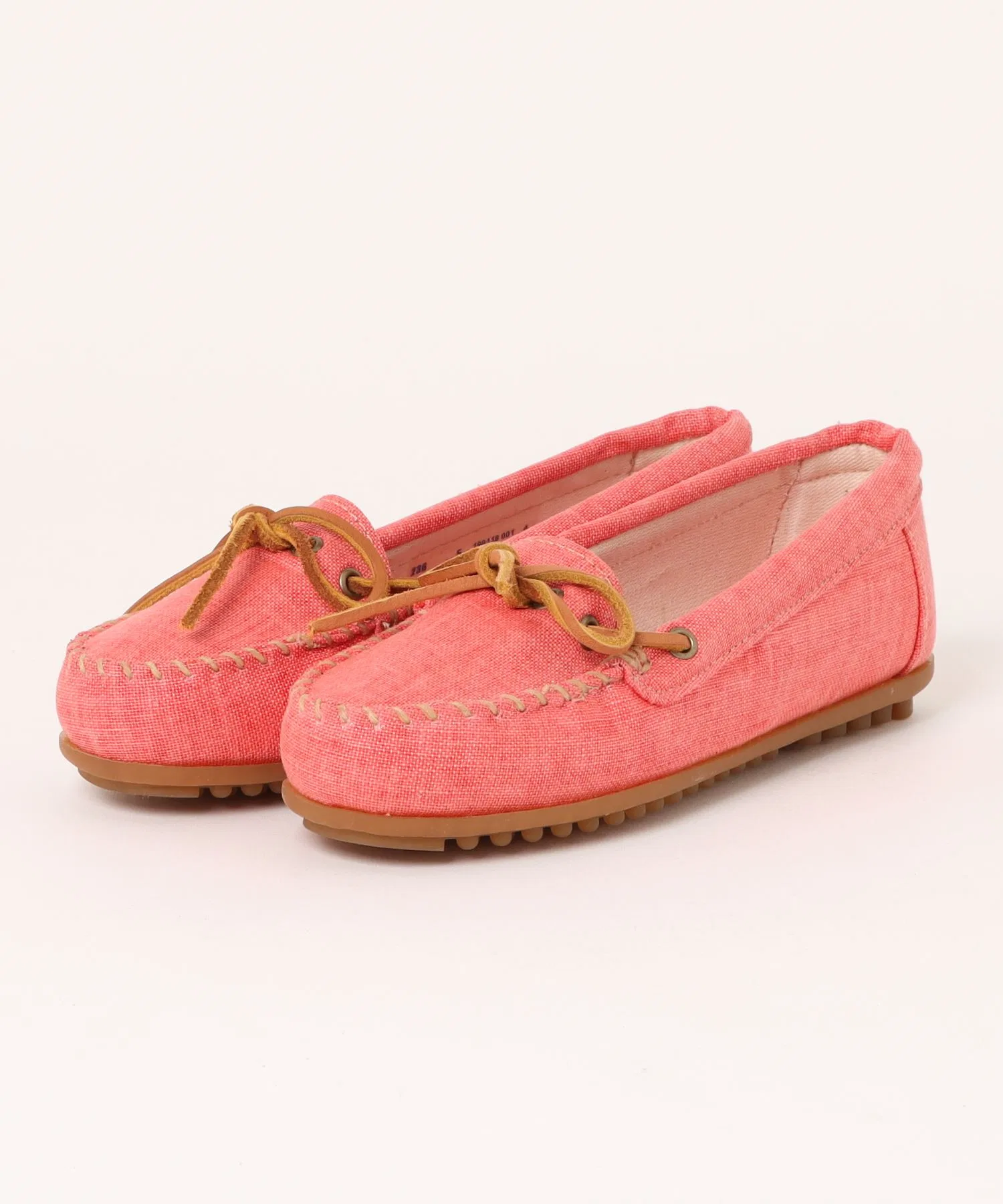 Женские мокасины Minnetonka CANVAS MOC розовые
