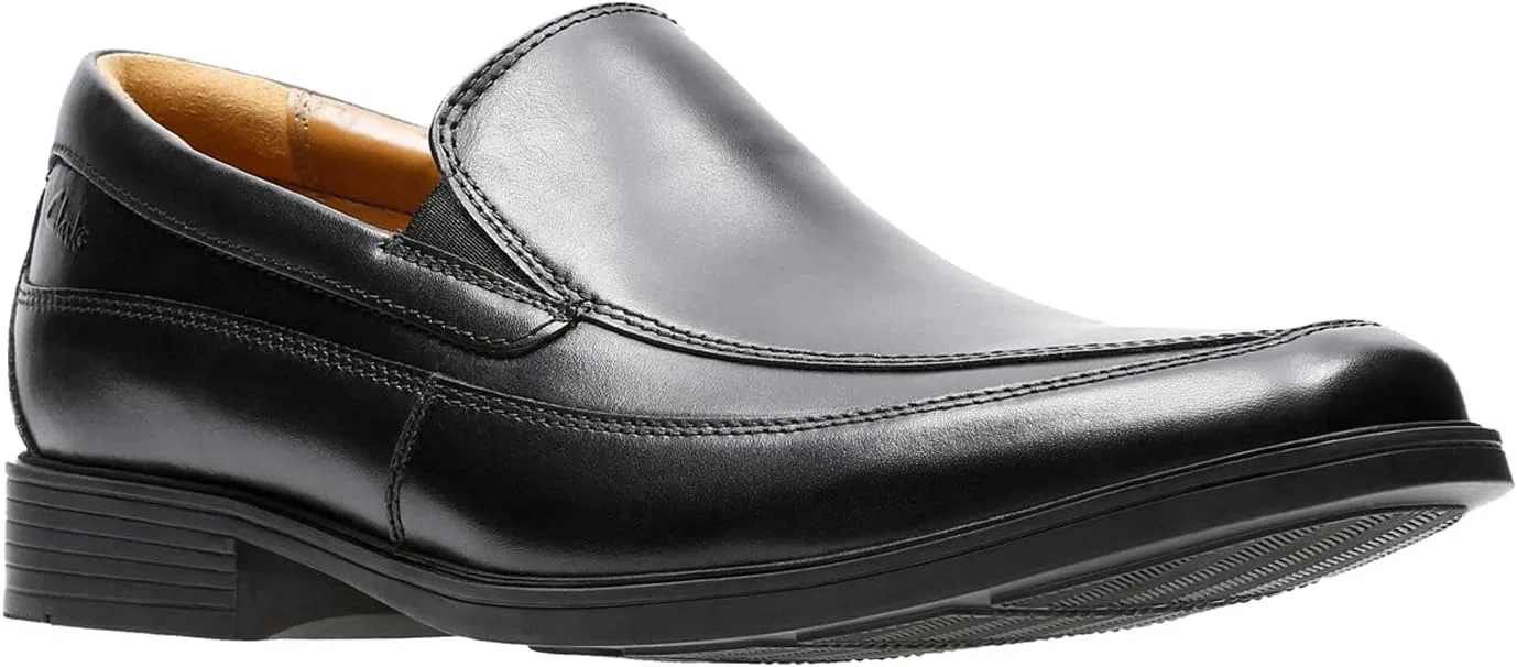 Мужские кожаные туфли Clarks Tilden Free с широкой колодкой, черные, размер 49 EU — фото 3