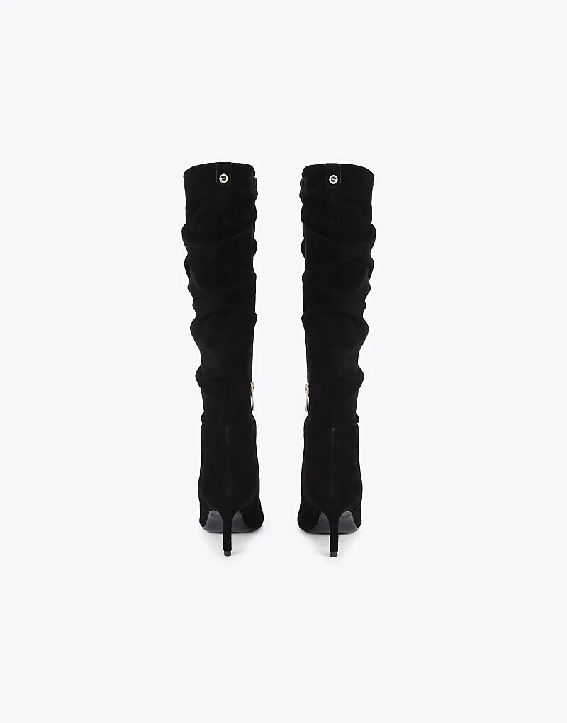 Сапоги Carvela Spirit из черной замши с широким голенищем — фото 3