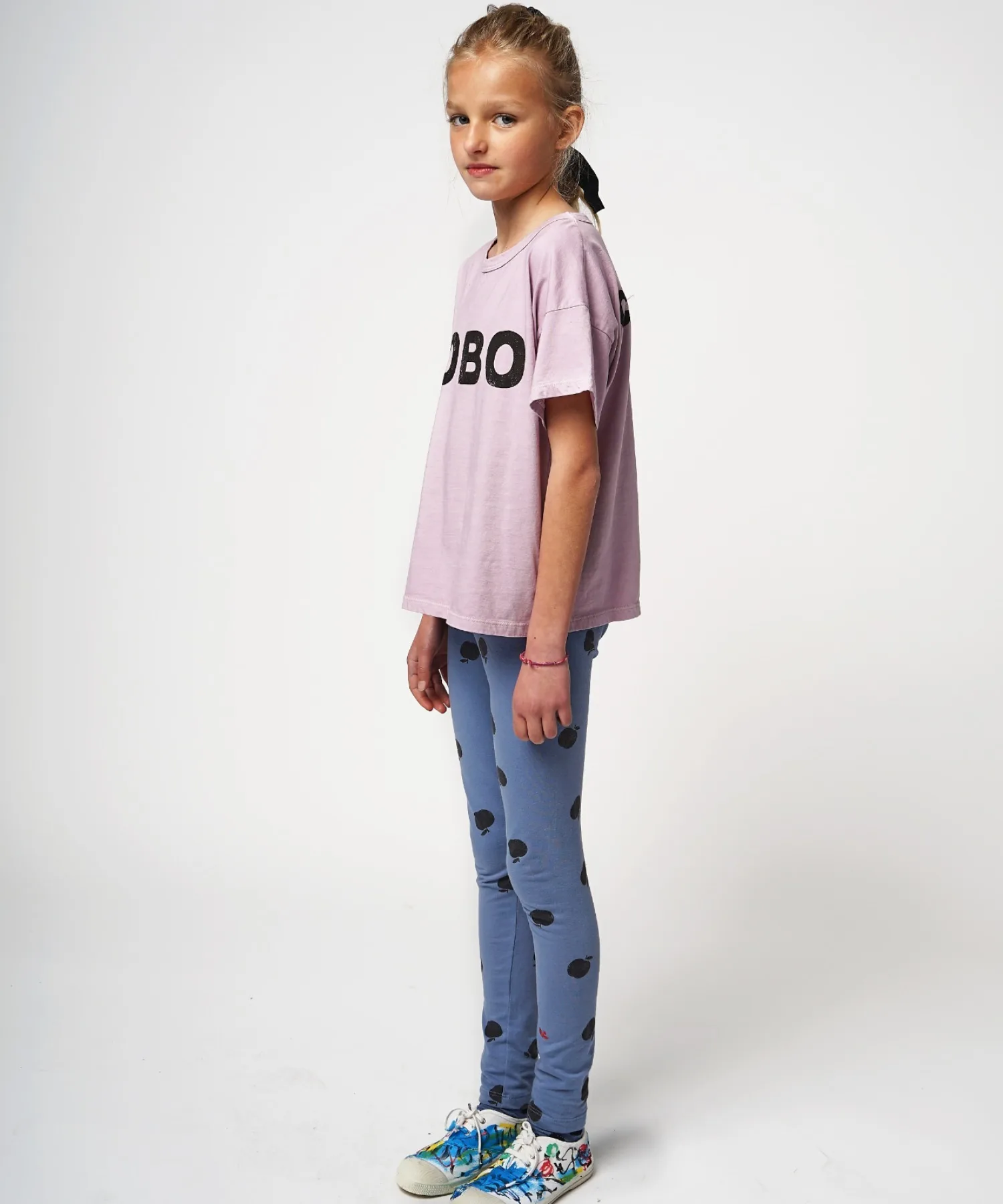 Детская футболка с принтом Bobo short sleeve T-shirt BOBO CHOSES фиолетовая — фото 2