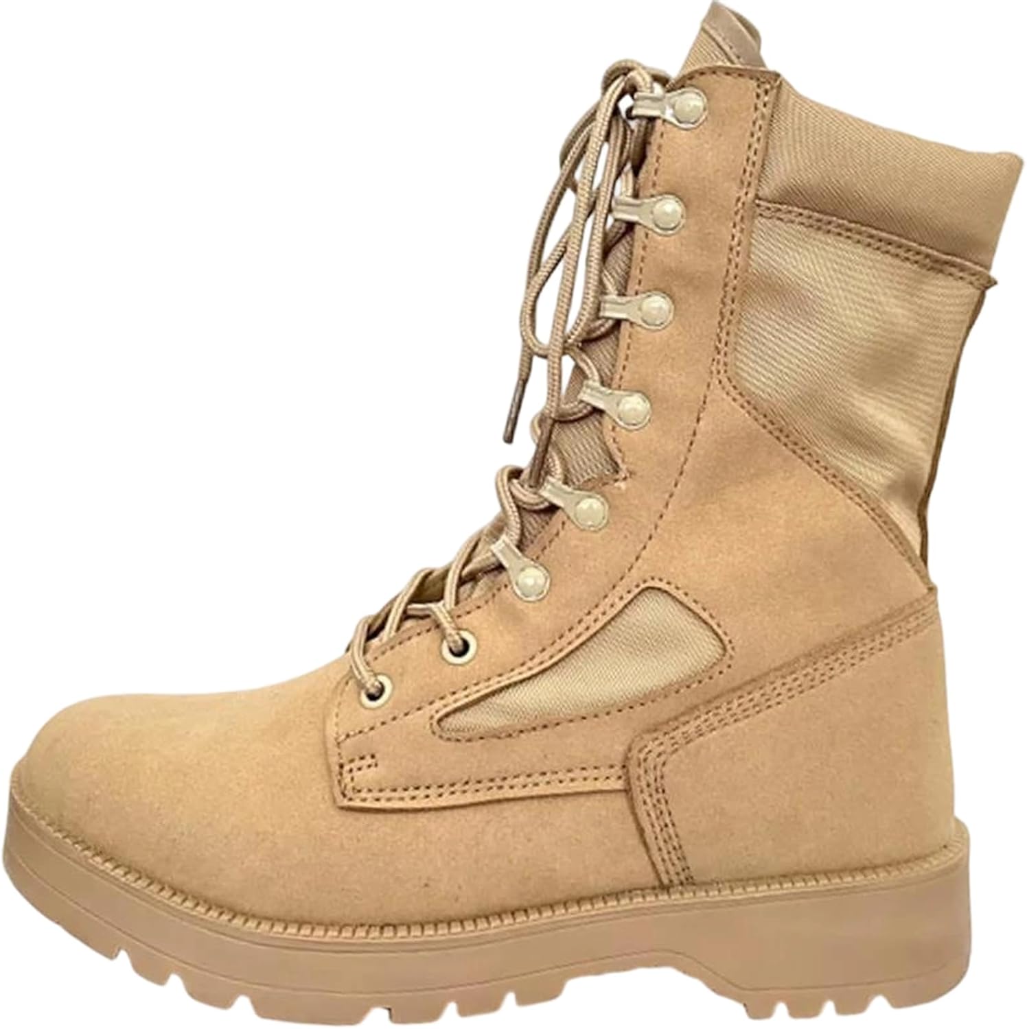 

Мужские кожаные ботинки до середины голени с разрезами, с эластичной застежкой и нейлоновым голенищем, для активного отдыха и походов Alloaone, хаки