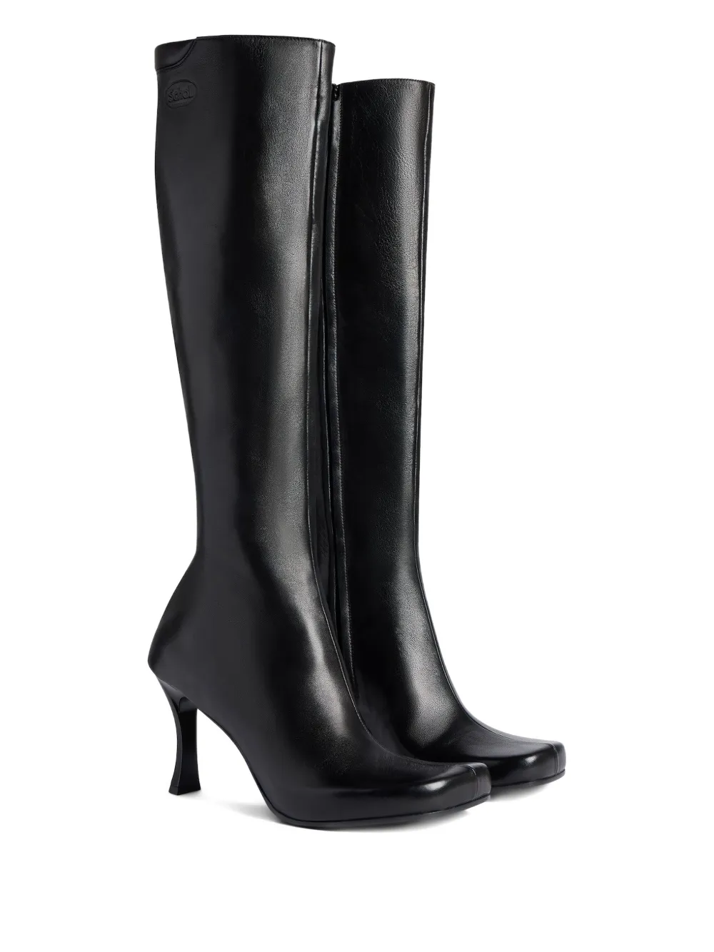 Ботинки X Scholl на квадратном каблуке высотой 80 мм BALENCIAGA, черный — фото 2