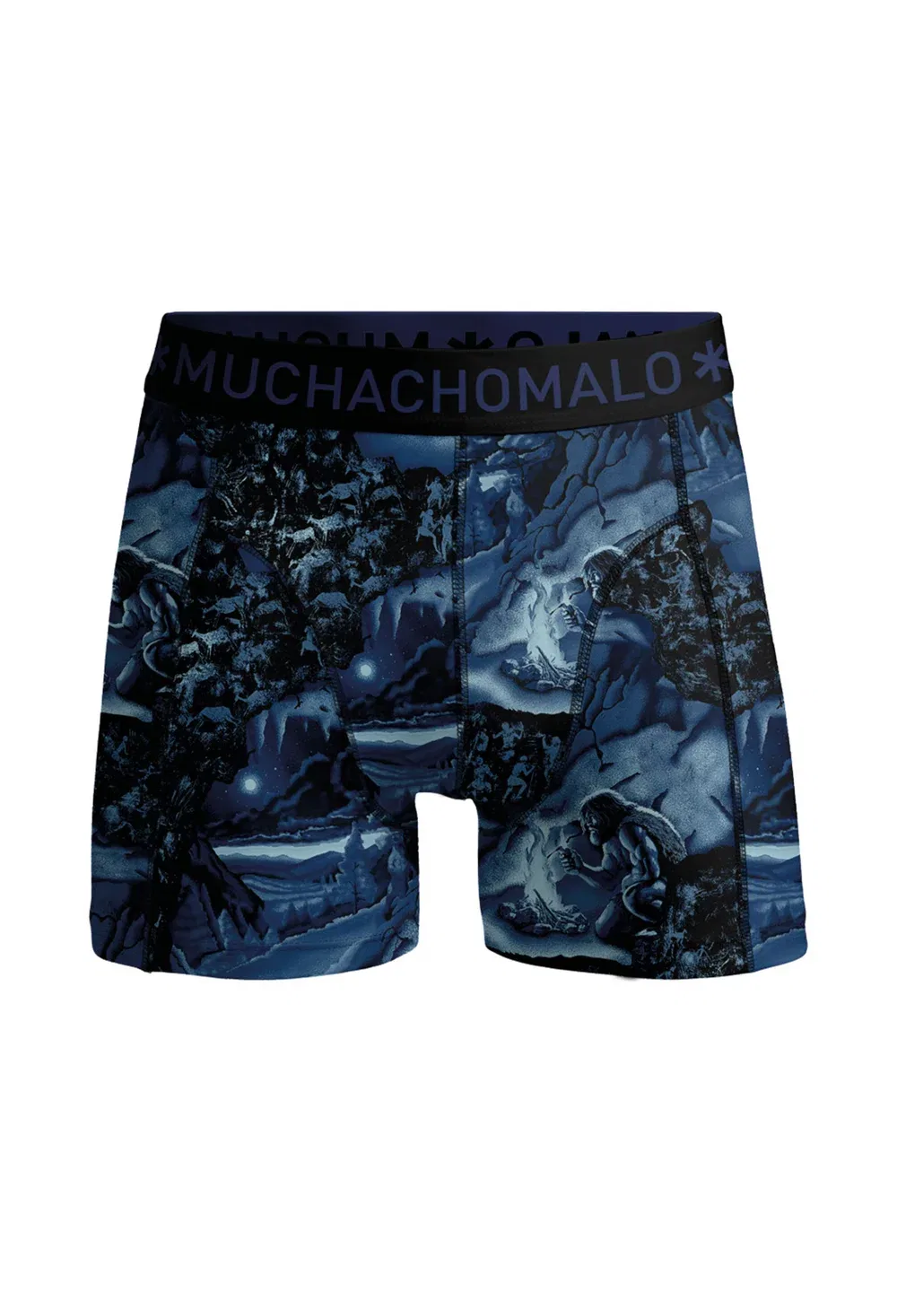 Комплект из 3 боксерских трусов Muchachomalo, Print Print Blue — фото 2