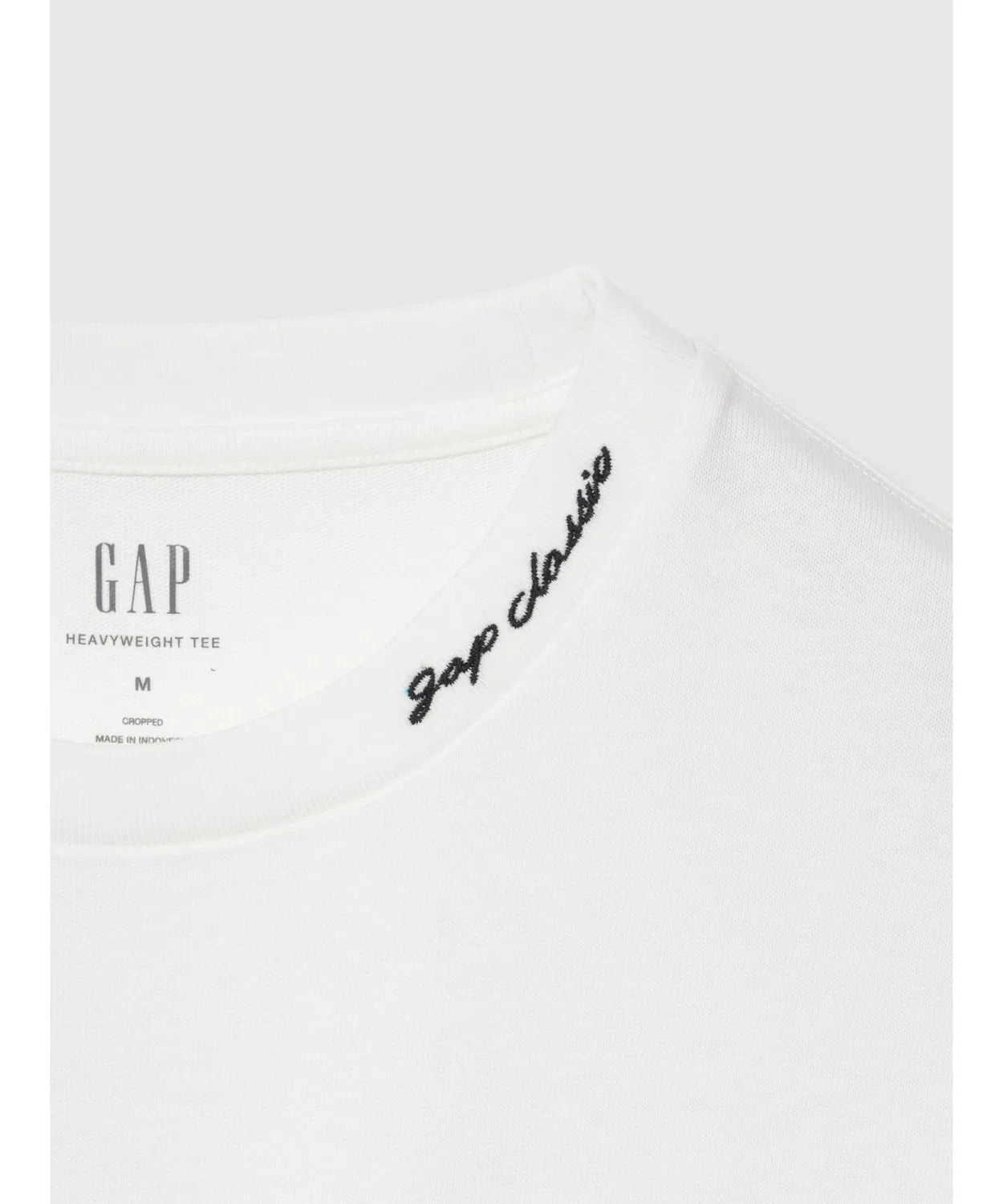 Мужская футболка с коротким рукавом GAP Relaxed Fit Crop Logo Yellow — фото 2